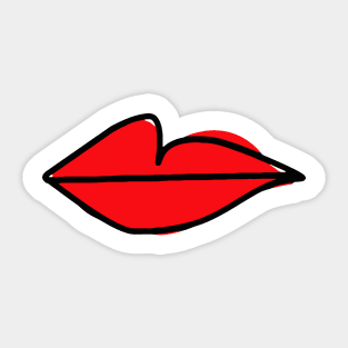 Red Lips As Seen On Villanelle Sticker